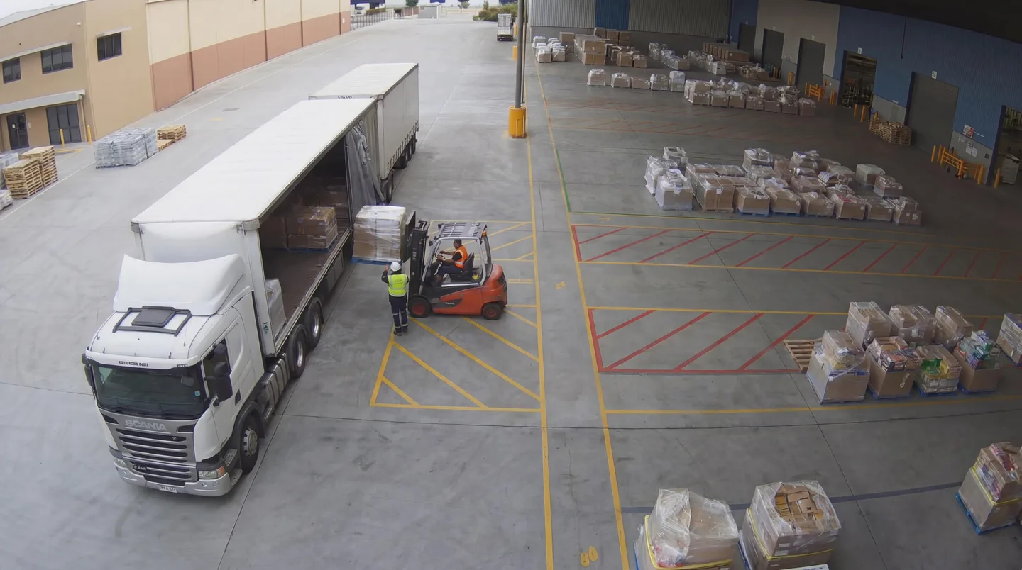 A driver inside an unsafe loading zone